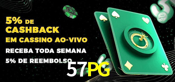 Promoções do cassino ao Vivo 57PG